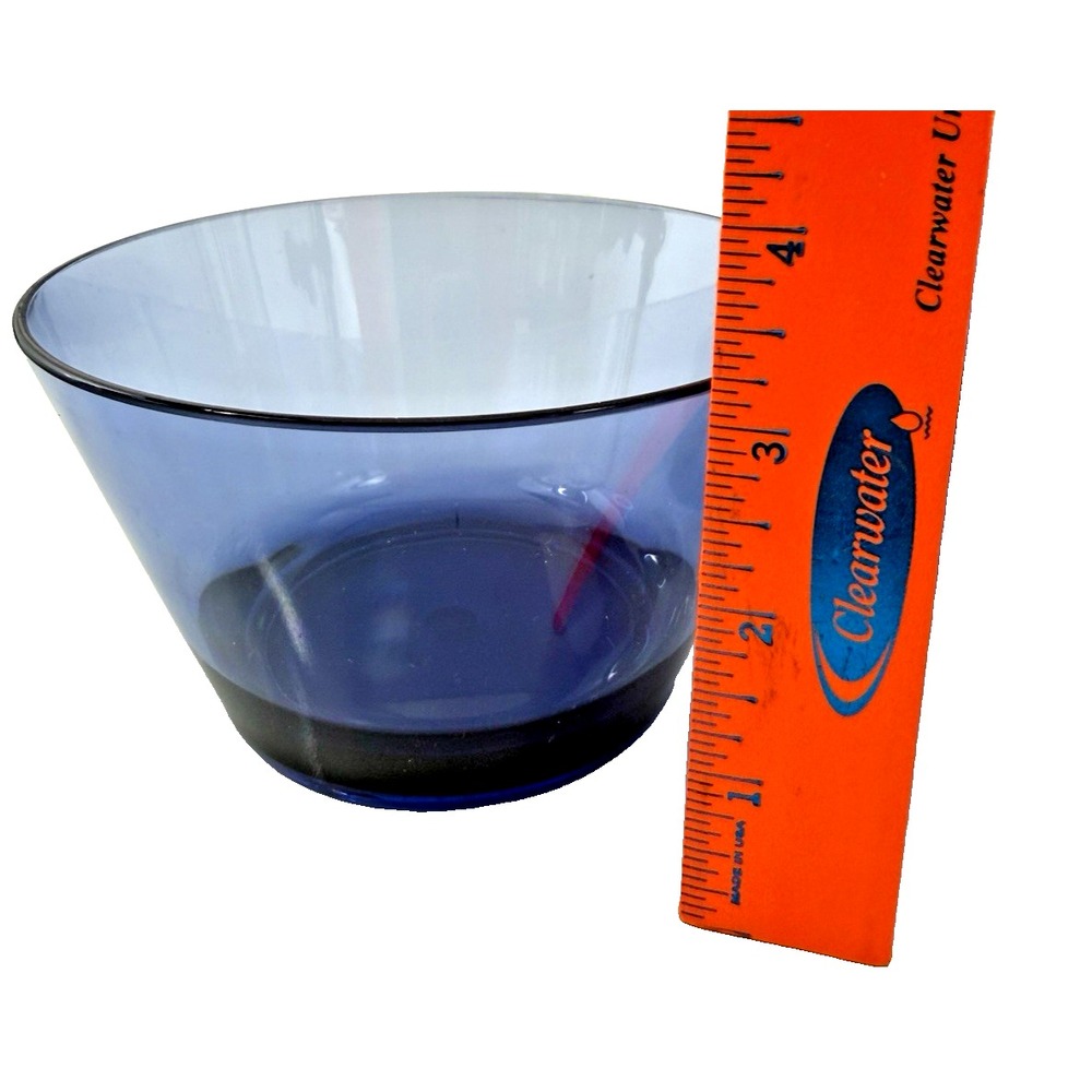 Cobalt Blue Sturdy Plastic Cereal or Soup Bowls 16 oz. Set of 4 Dishwasher Safe - Picture 6 of 8